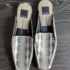 Dolce Vita Snakeskin Patterned Slides
